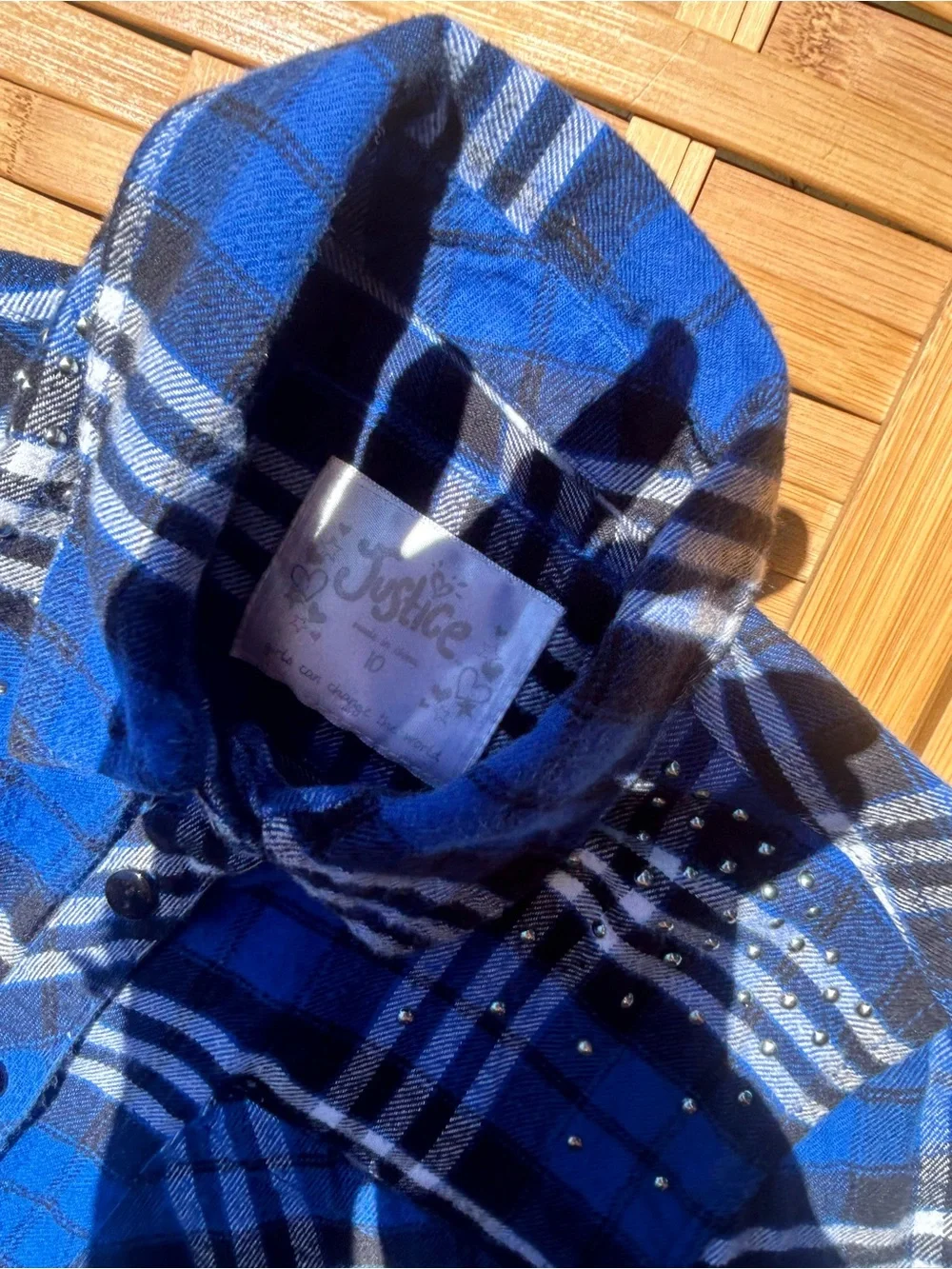 🔥3/$8- Justice- 2 light weight flannels